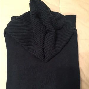 Lou & Grey cowl neck tunic sweater teal